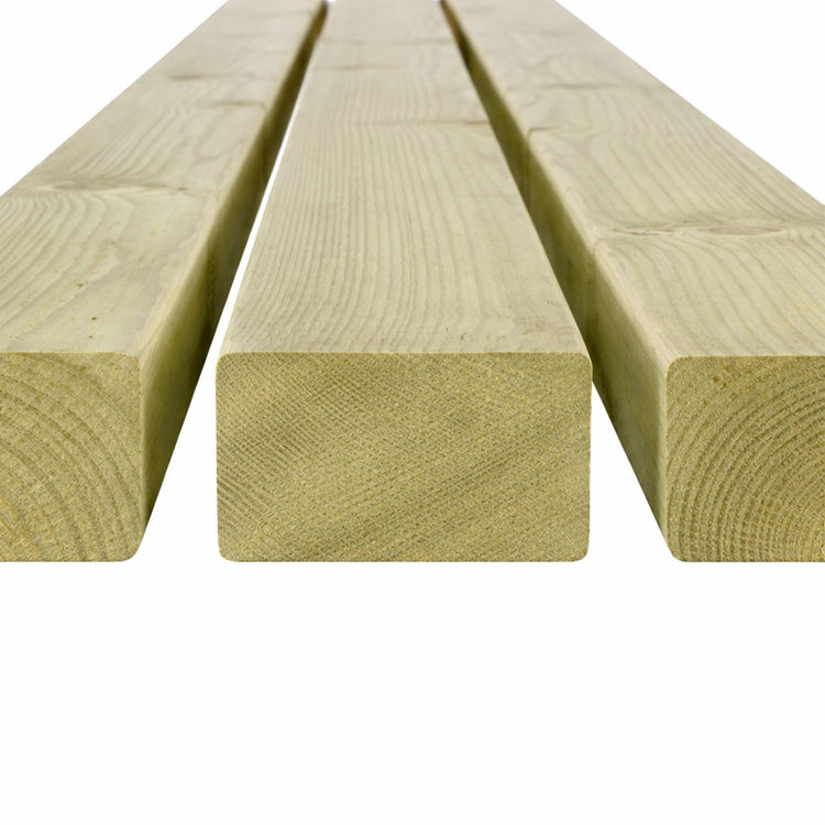 Vurenhout geïmpregneerd groen 44x95mm